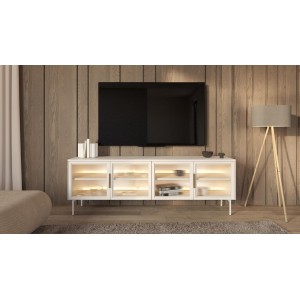 RTV Schrank ILUMI 4D in Kaschmir für das Wohnzimmer 2/9