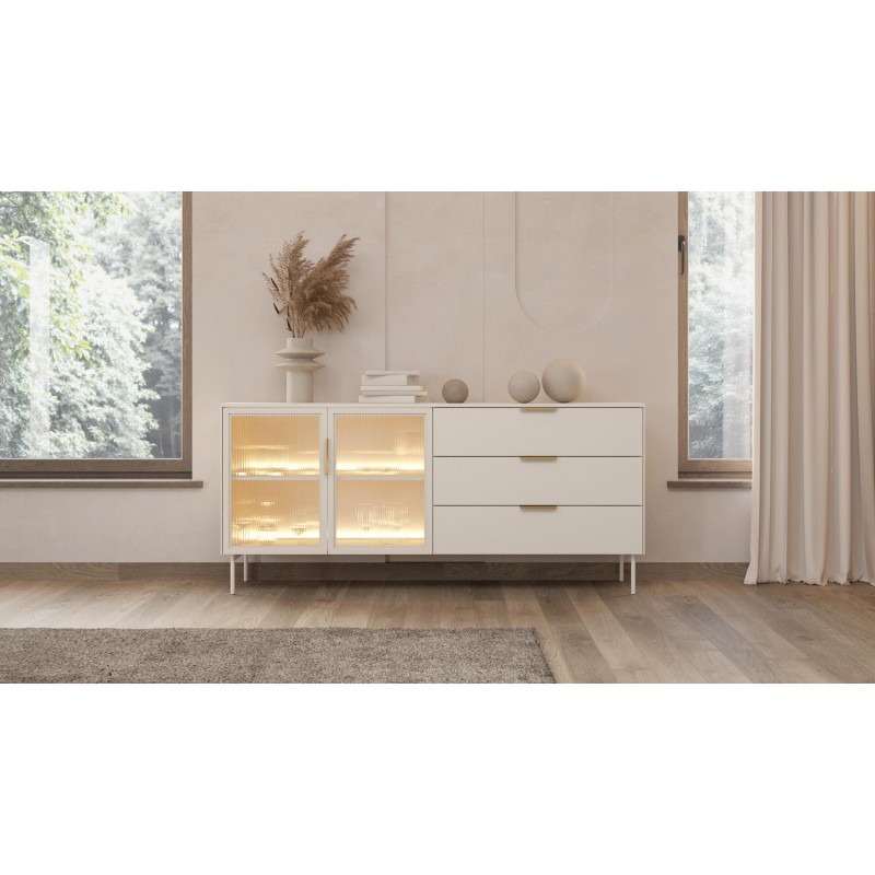 Zweitürige Kommode ILUMI wide in Kaschmir 2/9