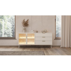 Zweitürige Kommode ILUMI wide in Kaschmir 2/9