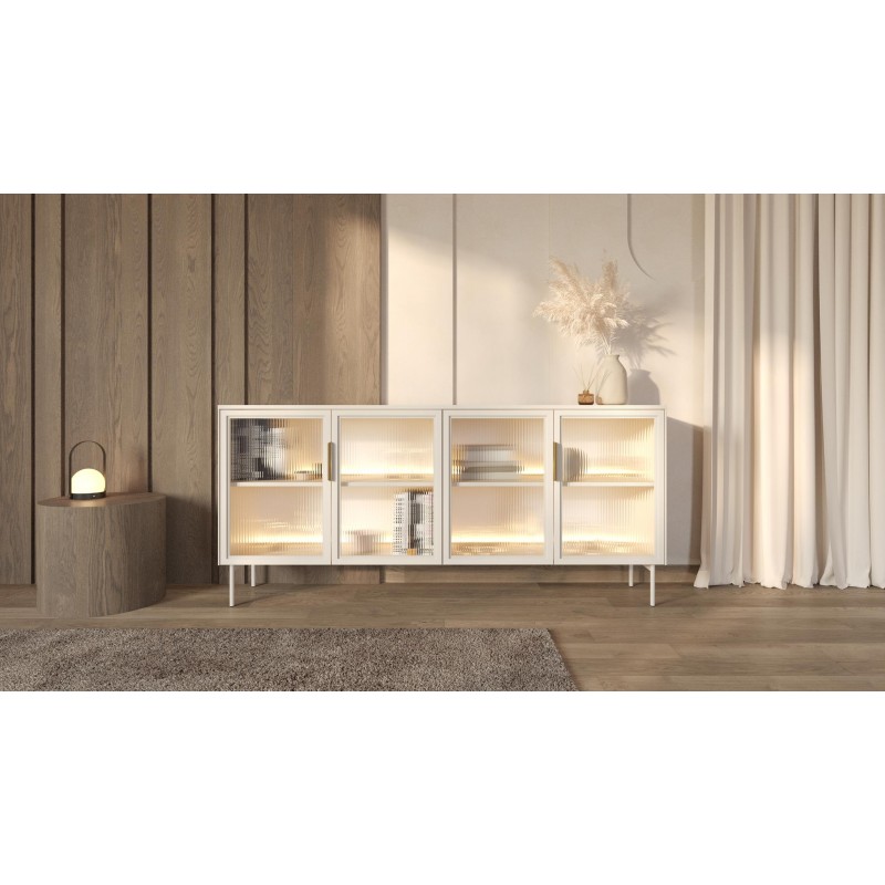 ILUMI 4D breite Kommode aus Kaschmir für das Schlafzimmer 2/9