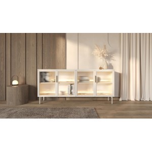 ILUMI 4D breite Kommode aus Kaschmir für das Schlafzimmer 2/9