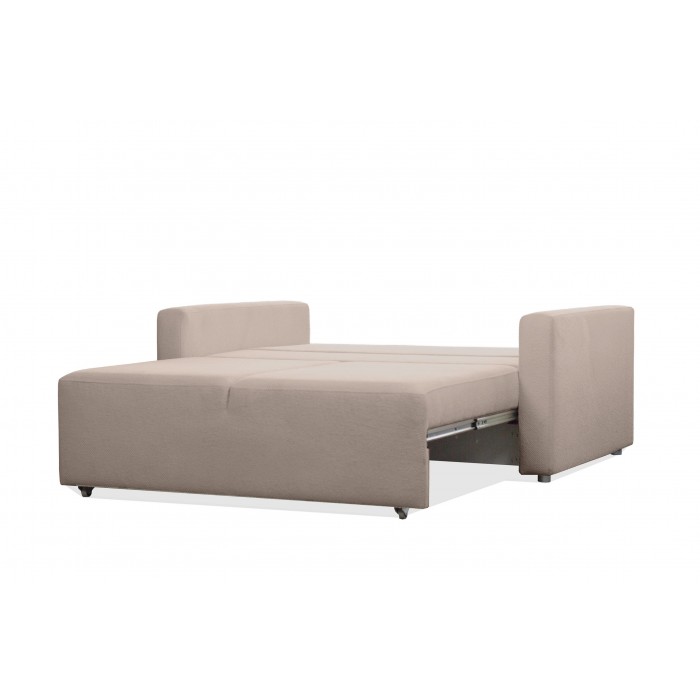 Modernes Zweisitzer-Sofa MIRA mit Schlaffunktion in Beige