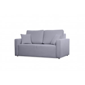 Zweisitzer-Sofa MIRA mit Bettzeugablage in Grau 1/9