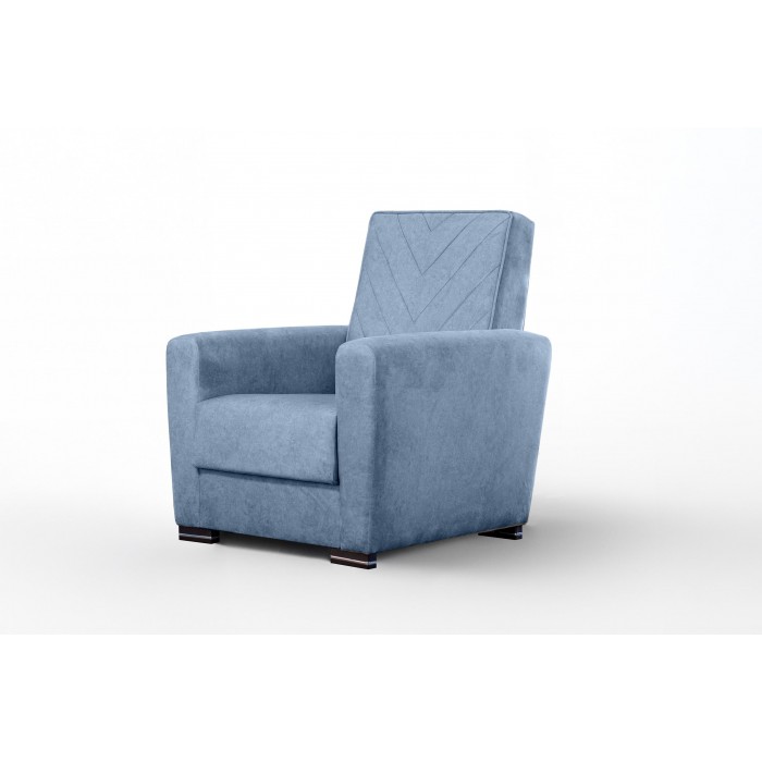 Bequemer blauer VERA-Sessel...