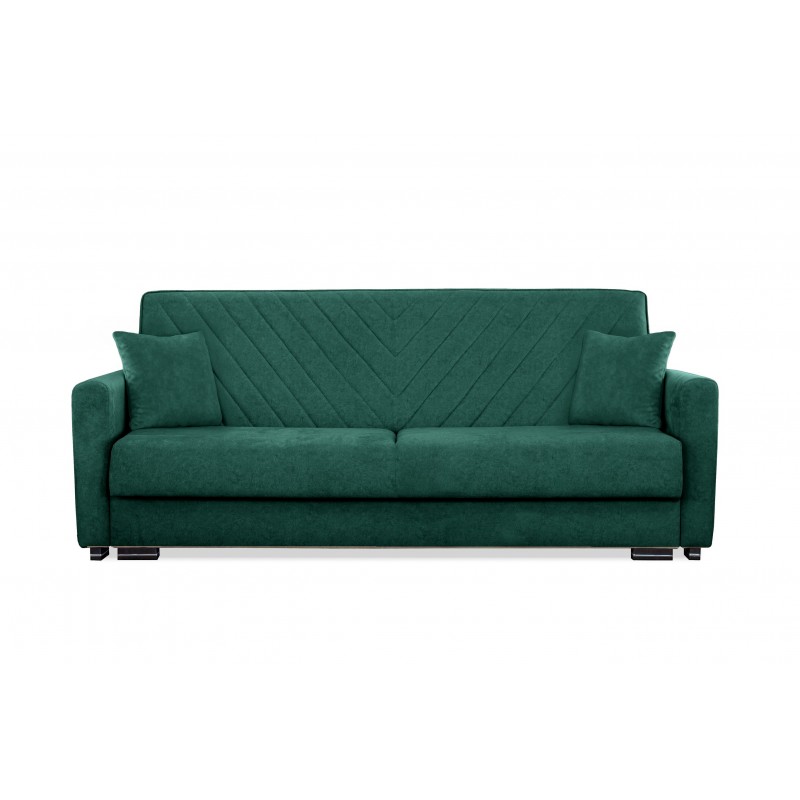 Grünes VERA Sofa mit Schlaffunktion und Schlafsofa-Maschine für das Wohnzimmer 2/9