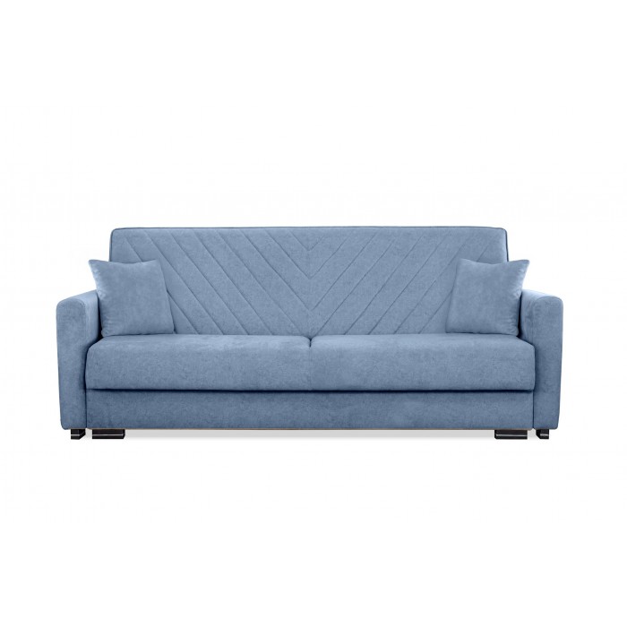 VERA blaues Steppsofa mit Schlaffunktion und...