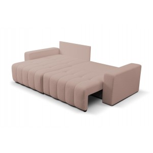 Auffallendes MASINA beige gestepptes Ecksofa mit Bettzeugcontainer 4/9