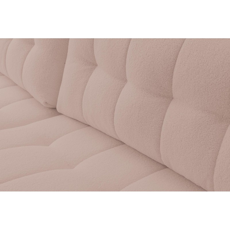Auffallendes MASINA beige gestepptes Ecksofa mit Bettzeugcontainer 5/9