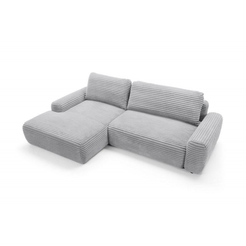 CORDINA Design-Ecksofa in Grau mit Bettzeugablage und Schlaffunktion 13/9