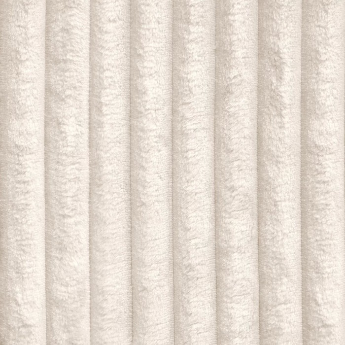 Kord-Ecksofa LINEA weiß - elegant mit Schlaffunktion und Bettzeugfach