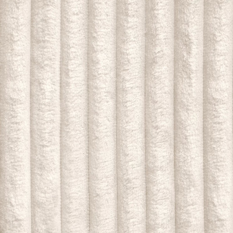 Kord-Ecksofa LINEA weiß - elegant mit Schlaffunktion und Bettzeugfach 6/9