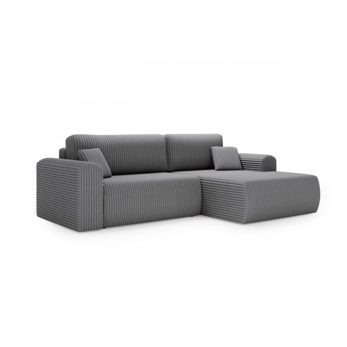Dunkelgraues LINEA Liege-Ecksofa - Luxus und Komfort für jeden Tag