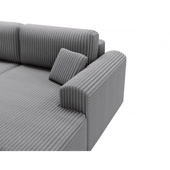Dunkelgraues LINEA Liege-Ecksofa - Luxus und Komfort für jeden Tag