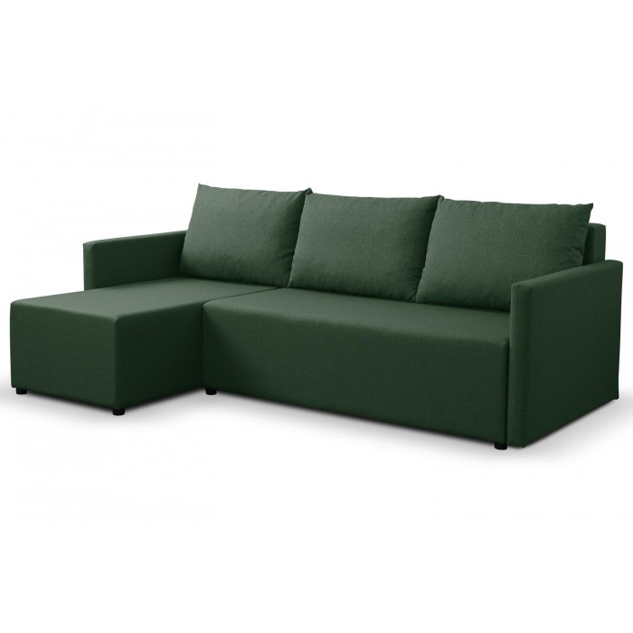 Grünes Ecksofa aus faro...