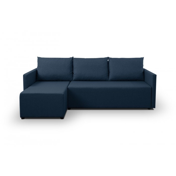 Elegantes navyblaues Ecksofa aus faro...