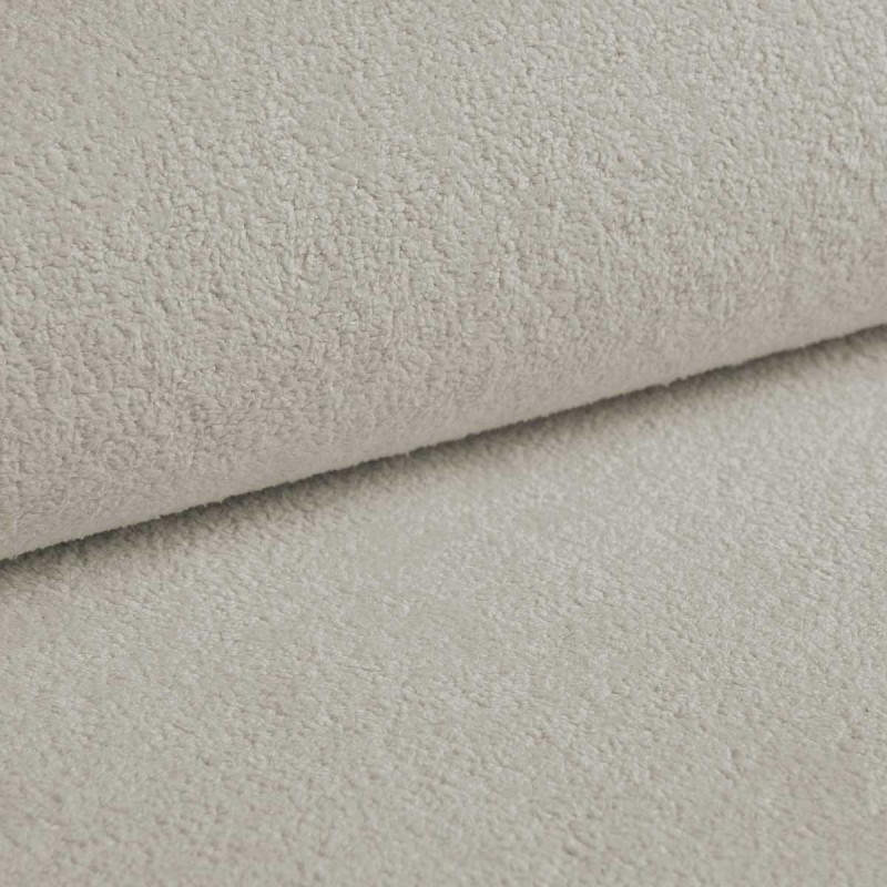 Vielseitiges Ecksofa SPRENTO aus Boucle-Stoff mit Schlaffunktion und Bettzeugablage Ecru 8/9