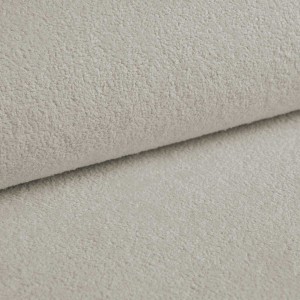 Vielseitiges Ecksofa SPRENTO aus Boucle-Stoff mit Schlaffunktion und Bettzeugablage Ecru 8/9