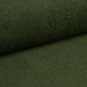 Mehrzweck-Ecksofa SPRENTO grün aus Boucle-Stoff mit Schlaffunktion und Bettzeugfach 8/9