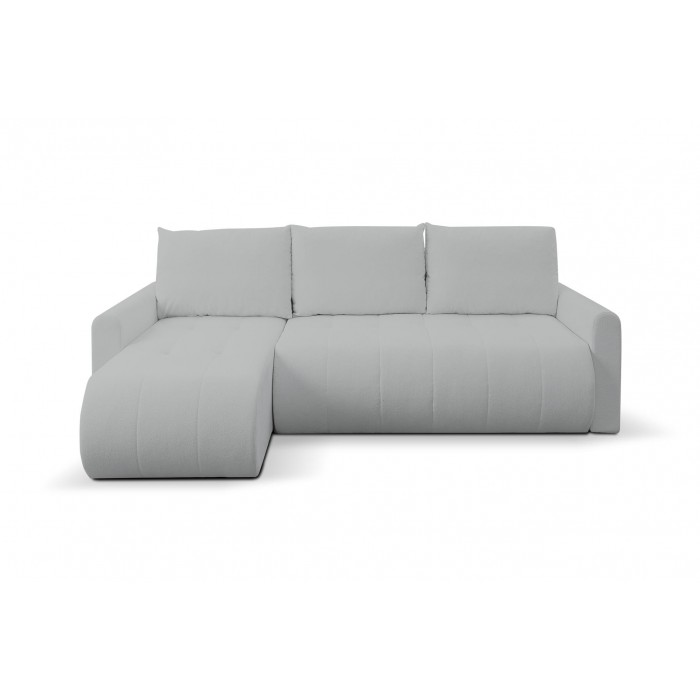 Mehrzweck-Ecksofa SPRENTO hellgrau in...