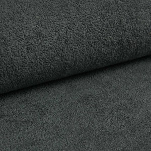 Mehrzweck-Ecksofa SPRENTO dunkelgrau in Bouclestoff mit Schlaffunktion und Bettzeugfach 8/9