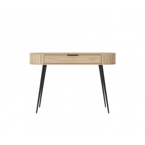Schminktish RIVO 120 cm - Hochbeiniger Schreibtisch mit geräumiger Schublade - Eiche Cremona 5/9