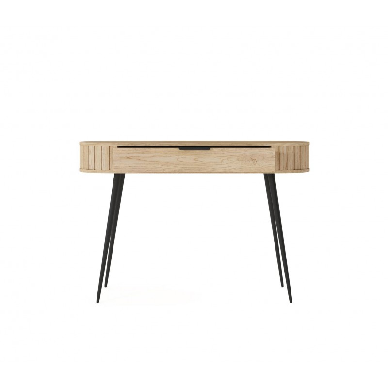 Schminktish RIVO 120 cm - Hochbeiniger Schreibtisch mit geräumiger Schublade - Eiche Cremona 6/9