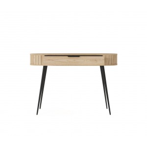 Schminktish RIVO 120 cm - Hochbeiniger Schreibtisch mit geräumiger Schublade - Eiche Cremona 6/9