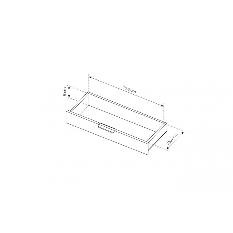 Schminktish RIVO 120 cm - Hochbeiniger Schreibtisch mit geräumiger Schublade - Eiche Cremona 8/9