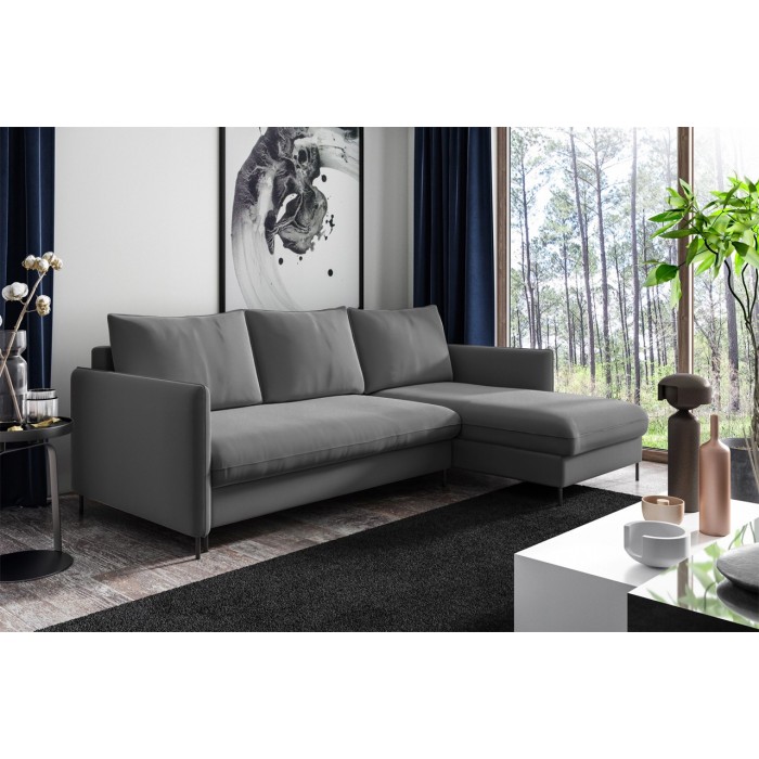 Ecksofa BELIS Rechts mit Bettkasten und... Ecksofa BELIS Rechts mit Bettkasten und...