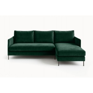 Ecksofa BELIS Rechts 
 mit Bettkasten und Schlaffunktion - Grün 6/9