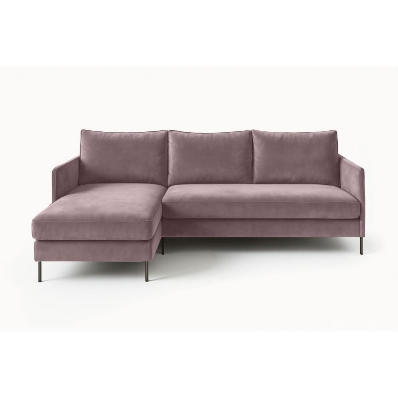 Ecksofa BELIS Rechts 
 mit Bettkasten und Schlaffunktion - Rosa 6/9