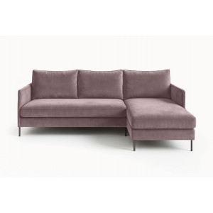 Ecksofa BELIS Rechts 
 mit Bettkasten und Schlaffunktion - Rosa 7/9