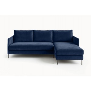 Ecksofa BELIS Rechts 
 mit Bettkasten und Schlaffunktion - Dunkelblau 6/9