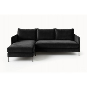 Ecksofa BELIS Rechts 
 mit Bettkasten und Schlaffunktion - Schwarz 5/9