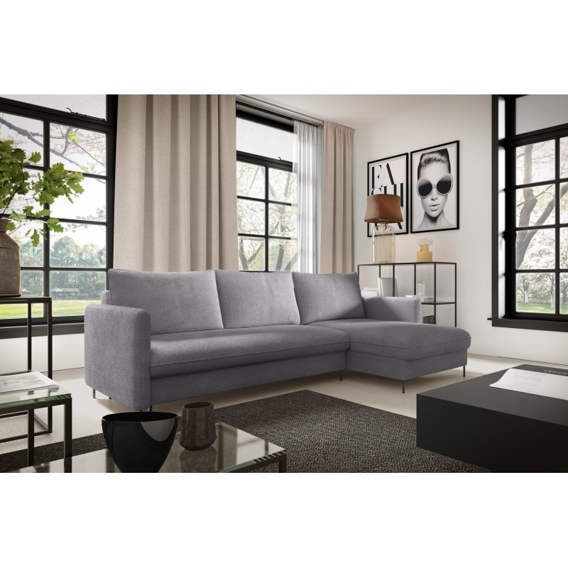 Bequemes Ecksofa BELIS BOUCLE, gepolstert mit weichem Stoff 2/9