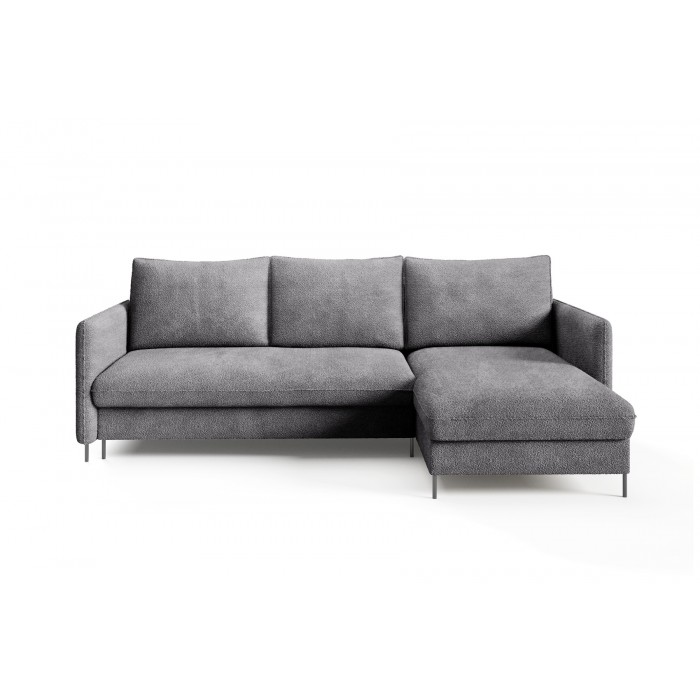 Bequemes Ecksofa BELIS BOUCLE, gepolstert mit weichem Stoff