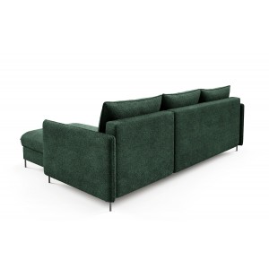 Schlafsofa BELIS BOUCLE mit grünem Samtstoff 4/9