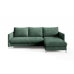Schlafsofa BELIS BOUCLE mit grünem Samtstoff 7/9