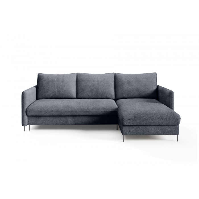 Funktionelles Ecksofa BELIS BOUCLE mit weichem Stoff und Schlaffunktion