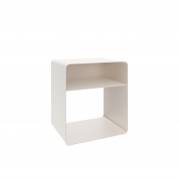 Moderner Nachttisch AURA aus Kaschmir mit Ablage für minimalistische Innenräume