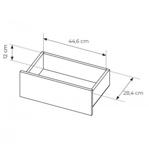 KIRO Nachttisch Nachtkonsole mit LED & Glas, 1 Schublade, 53 cm, Kakao / Eiche 5/9