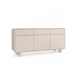 Kommode ALVION 160 cm – Geräumige Kommode im skandinavischen Stil mit weichen Linien in Kaschmir 1/9