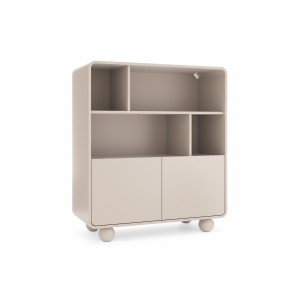 Regal ALVION RG 108 – Modernes Regal mit offenen Regalböden und Schränken für das Wohnzimmer Kaschmir 1/9