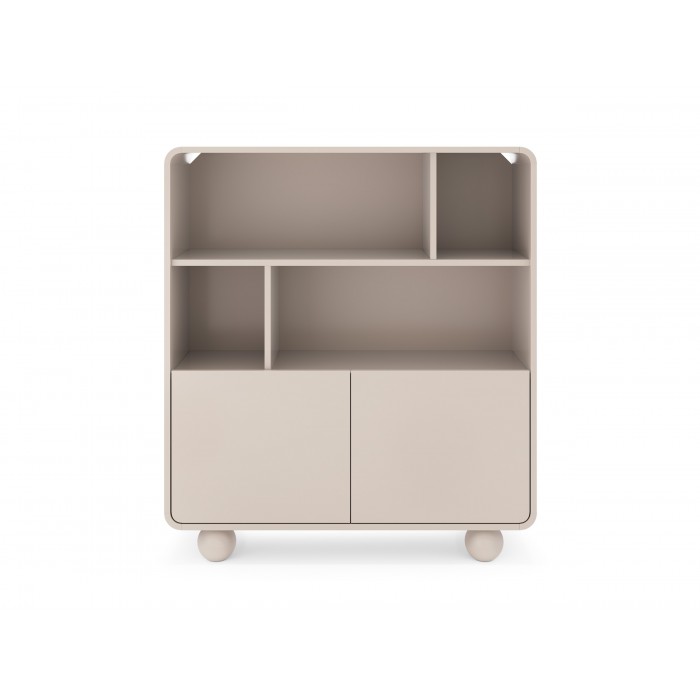 Regal ALVION RG 108 – Modernes Regal mit offenen Regalböden und Schränken für das Wohnzimmer Kaschmir