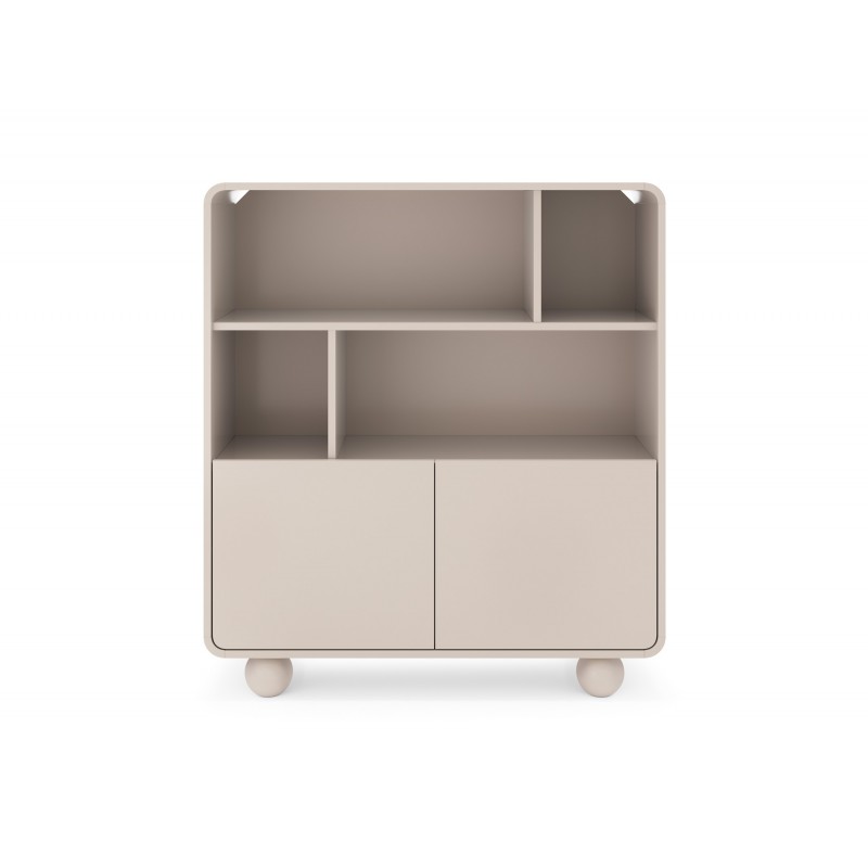 Regal ALVION RG 108 – Modernes Regal mit offenen Regalböden und Schränken für das Wohnzimmer Kaschmir 4/9