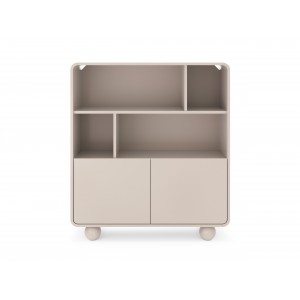 Regal ALVION RG 108 – Modernes Regal mit offenen Regalböden und Schränken für das Wohnzimmer Kaschmir 4/9