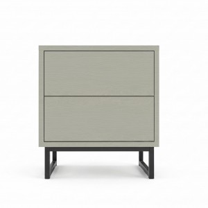 Nachttisch GENUA Eukalyptus Salbei Grün Loft Skandinavisch Japandi 43cm 2/9