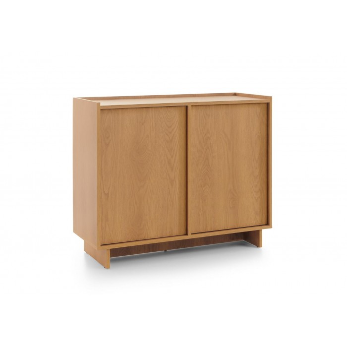 SUNA Kommode Japandi Design Sideboard Eiche Caramel grifflos 98 cm breit