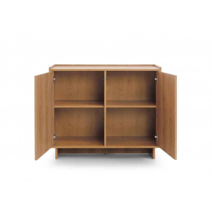 SUNA Kommode Japandi Design Sideboard Eiche Caramel grifflos 98 cm breit