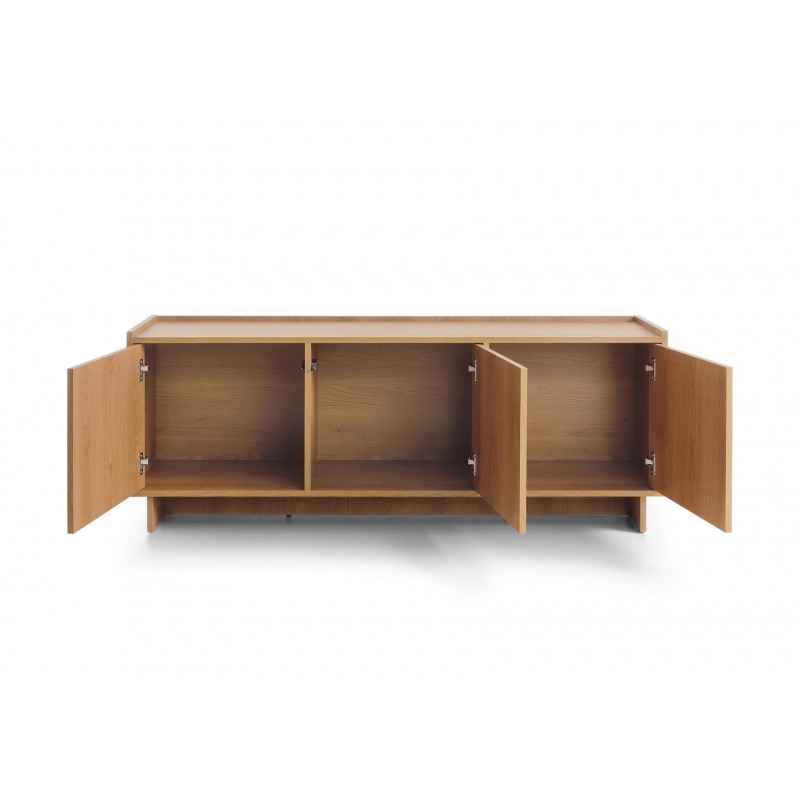 SUNA Lowboard Japandi Design TV Board Eiche Caramel grifflos 147 cm breit 3/9